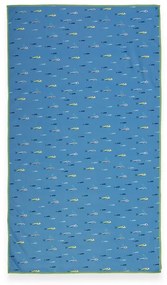 Πετσέτα Θαλάσσης Παιδική Fish Team Blue Nef-Nef Homeware Θαλάσσης 70x120cm Πολυέστερ
