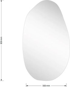 Καθρέπτης Frameless 2 μαύρο 50x1.2x85εκ 50x1.2x85 εκ.