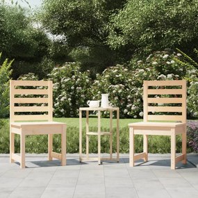 Καρέκλες Κήπου 2 τεμ. 40,5 x 48 x 91,5 εκ. Μασίφ Ξύλο Πεύκου