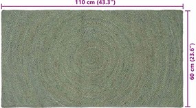 vidaXL Χαλιά χώρου Λαδί 60 x 110 cm Γιούτα