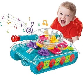 YJTOYS Παιδικό παιχνίδι τανκ με μουσική και φως 3+ - Gear tank for kids YJ388-17