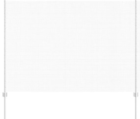 vidaXL Τεντώτο με στήριγμα Ασημί 1,5 x 10 m Ατσάλι