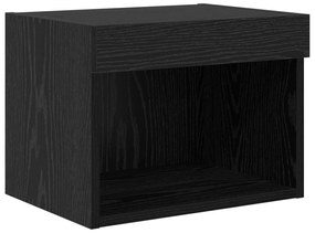 Μονάδες Τοίχου ΤV με LED 5 pcs Μαύρη Οξυά 40,5 x 30 x 102 εκ.