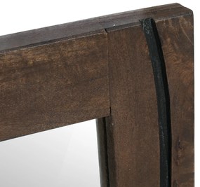 vidaXL Καθρέφτης Μπάνιου 50x70x3 εκ. Μασίφ Ξύλο Μάνγκο