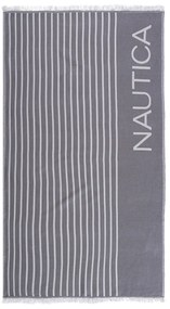 Πετσέτα Θαλάσσης - Παρεό (90x170) Nautica By Nef-Nef Homeware Stripe Grey