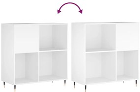 vidaXL Έπιπλο Δίσκων Λευκό 84,5 x 38 x 89 εκ. από Επεξεργασμένο Ξύλο