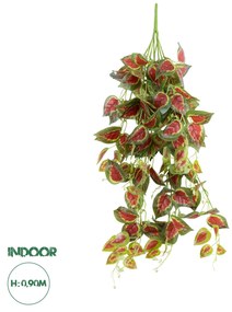 GloboStar® Artificial Garden COLEUS HANGING BRANCH 20255 Τεχνητό Διακοσμητικό Κρεμαστό Φυτό Κολέος Υ90cm