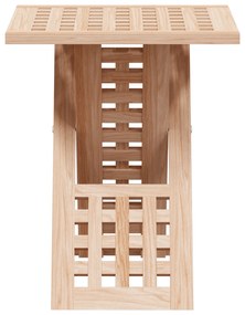 vidaXL Τραπεζάκι σαλονιού Πτυσσόμενο 33x33x40,5 εκ Μασίφ ξύλο καρυδιά