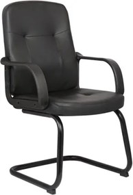 BF1300V Πολυθρόνα Γραφείου Επισκέπτη, Pu Μαύρο   1τμχ