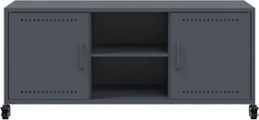 vidaXL Έπιπλο Τηλεόρασης Ανθρακί 100,5x39x43,5εκ. Ατσάλι