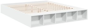 vidaXL Πλαίσιο Κρεβατιού Λευκό 180 x 200 εκ. Επεξεργ. Ξύλο