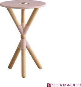 Scarabeo Cross Antique Pink Φ52 Solid Wood - Βάση για νιπτήρα