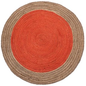 Στρογγυλό Χαλί Καλοκαιρινό (Φ120) Silk Fashion 1705 Terracotta