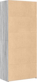 vidaXL Ντουλάπι Γκρι Sonoma 80x42,5x185 εκ. από Επεξεργασμένο Ξύλο