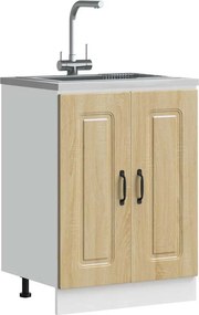 vidaXL Ντουλάπι βάσης νεροχύτη Kalmar Sonoma Δρυς 60x46x81,5 εκ.