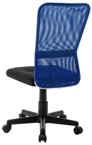 vidaXL Καρέκλα Γραφείου Μαύρη / Μπλε 44 x 52 x 100 εκ. Διχτυωτό Ύφασμα