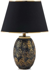 Φωτιστικό Επιτραπέζιο 687HMY2122 30x50cm E27 40W Black-Gold Opviq