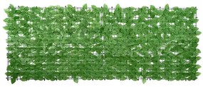 vidaXL Διαχωριστικό Βεράντας με Φύλλα Πράσινο 200 x 75 εκ.
