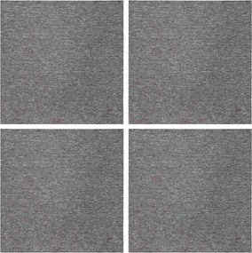 vidaXL Πλακάκι Χαλιού Καφέ 50 x 50 cm 4 τεμ. Πολυπροπυλένιο και Πίσσα