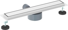 vidaXL Σιφόνι ντους 2-σε-1 με 360° σιφόνι Ασημί 54 x 11 x 9,5 εκ