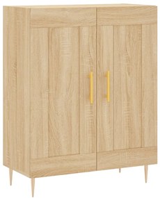 vidaXL Ντουλάπι Sonoma δρυς 69,5 x 34 x 180 εκ. από Επεξεργασμένο Ξύλο