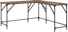 vidaXL Γραφείο Παλιό Ξύλο 149 x 149 x 75 εκ. Επεξεργασμένο ξύλο