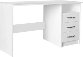 Γραφείο εργασίας Eldoris Megapap χρώμα λευκό 120x60x75εκ.