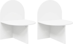 vidaXL Κομοδίνο 2 τμχ. Λευκό 48 x 49 x 65 εκ.