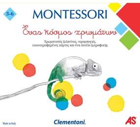 Εκπαιδευτικό Παιχνίδι "Ένας Κόσμος Χρωμάτων" Montessori 1024-63219 Multi Clementoni