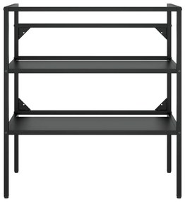 vidaXL Έπιπλο Μπάνιου Μαύρο 79 x 38 x 83 εκ. Σιδερένιο