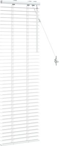 vidaXL Βενετσιάνικη Σκίαση Λευκό 40 x 130 εκ 35 mm