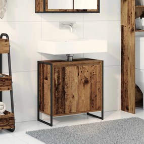 vidaXL Ντουλάπι Μπάνιου Παλιό Ξύλο 60 x 30 x 60 cm Επεξεργασμένο Ξύλο
