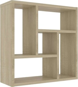 vidaXL Ραφιέρα Τοίχου Sonoma Δρυς 45 x 16 x 45 εκ. από Επεξ. Ξύλο