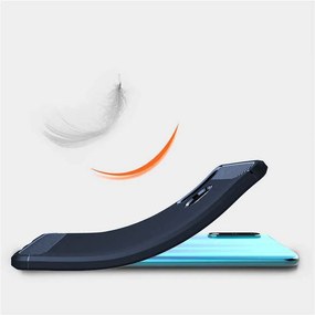 Θήκη Σιλικόνης Sonique Carbon Brushed Samsung Galaxy S21 Plus Μπλέ