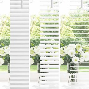vidaXL Βενετσιάνικες Ρόδες Λευκό 130 x 150 cm Αλουμίνιο