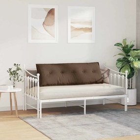 vidaXL Μαξιλάρι Πλάτης Καφέ 140 x 19 x 50 εκ ύφασμα