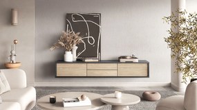 Έπιπλο τηλεόρασης Jennifer 2F2D-Anthraki - Fusiko