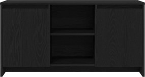 vidaXL Ντουλάπι TV 102 x 37,5 x 52,5 εκ Μαύρη Οξυά Επεξεργασμένο Ξύλο