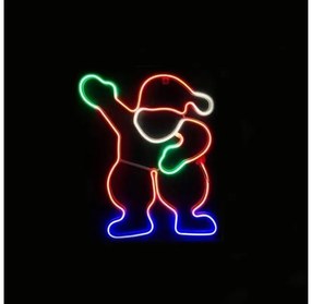 Χριστουγεννιάτικος Άγιος Βασίλης NEON LED IP44 39X54CM X083003418 ACA-X083003418-Κόκκινο X083003418