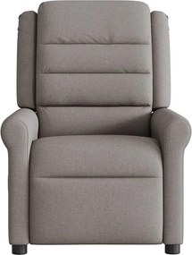 vidaXL Πολυθρόνα Ανακλινόμενη Taupe Υφασμάτινη