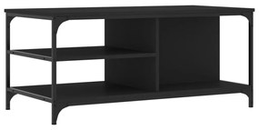vidaXL Τραπεζάκι Σαλονιού Μαύρο 100x50x45 εκ. Επεξεργασμένο Ξύλο