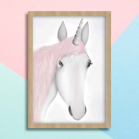 Παιδικό Πόστερ Unicorn KD262 22x31cm Λευκό Κάδρο PVC (με πόστερ)