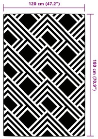 Χαλί εξωτερικού χώρου ARAKIL γκρι 120x180 cm PP - Γκρι