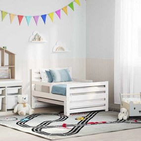 vidaXL Σκελετός Κρεβατιού Λευκό 80 x 200 cm Επεξεργασμένο ξύλο