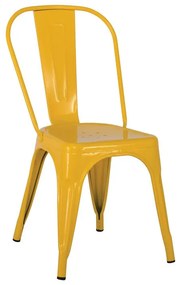 RELIX Καρέκλα, Μέταλλο Βαφή Κίτρινο  44x49x84cm [-Κίτρινο-] [-Μέταλλο-] Ε5191,9MW