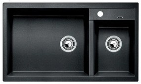 Blanco Metra 9 Anthracite SILGRANIT™ PuraDur™ Γρανιτένιος Νεροχύτης Ένθετος με 2 Γούρνες 86x50cm