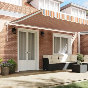 vidaXL Αντιανεμικό Πολύχρωμο 500 x 300 x 165 εκ. Πολυέστερ και Μέταλλο