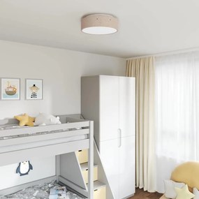 vidaXL Λάμπα Οροφής Taupe 38 x 13.5 εκ. ύφασμα