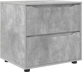 vidaXL Ντουλάπι αποθήκευσης Σκυρόδεμα Γκρι 60 x 48 x 57 εκ