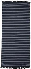 Πετσέτα Θαλάσσης 80x160 Serifos 6 Black Anna Riska